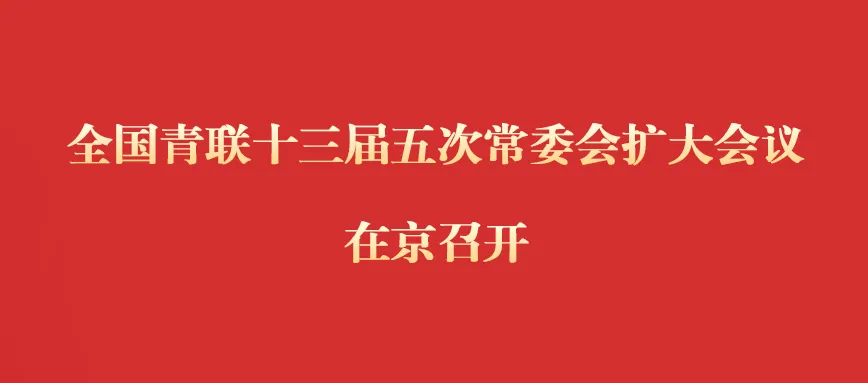 全国青联十三届五次常委会扩大会议在京召开